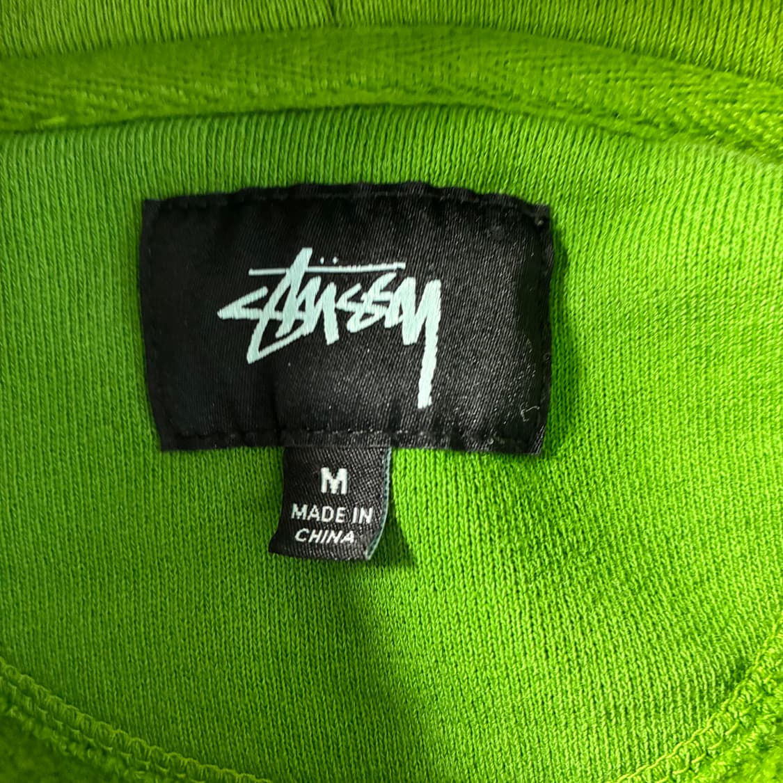 Stussy  스투시 베이직 코튼 라이트그린 후드티  상품이미지5