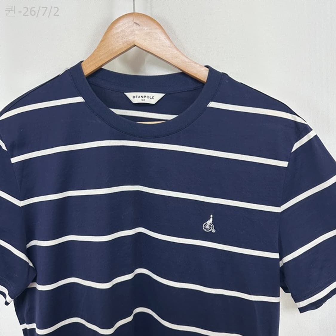 빈폴 남자 면100% 스트라이프 반팔티 100 /퀸 상품이미지2