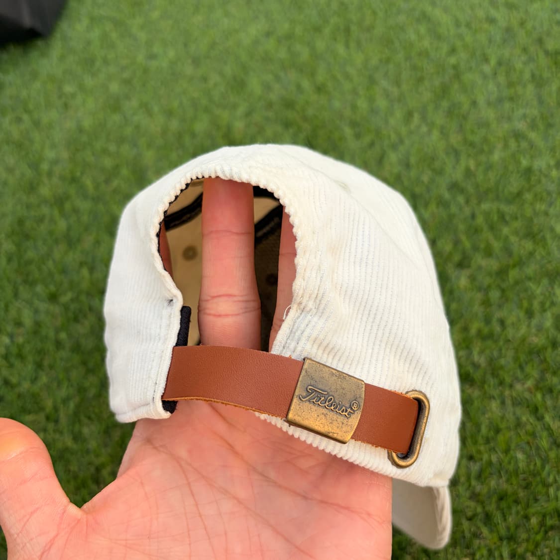 타이틀리스트 아이보리 코듀로이 캡 상품이미지3