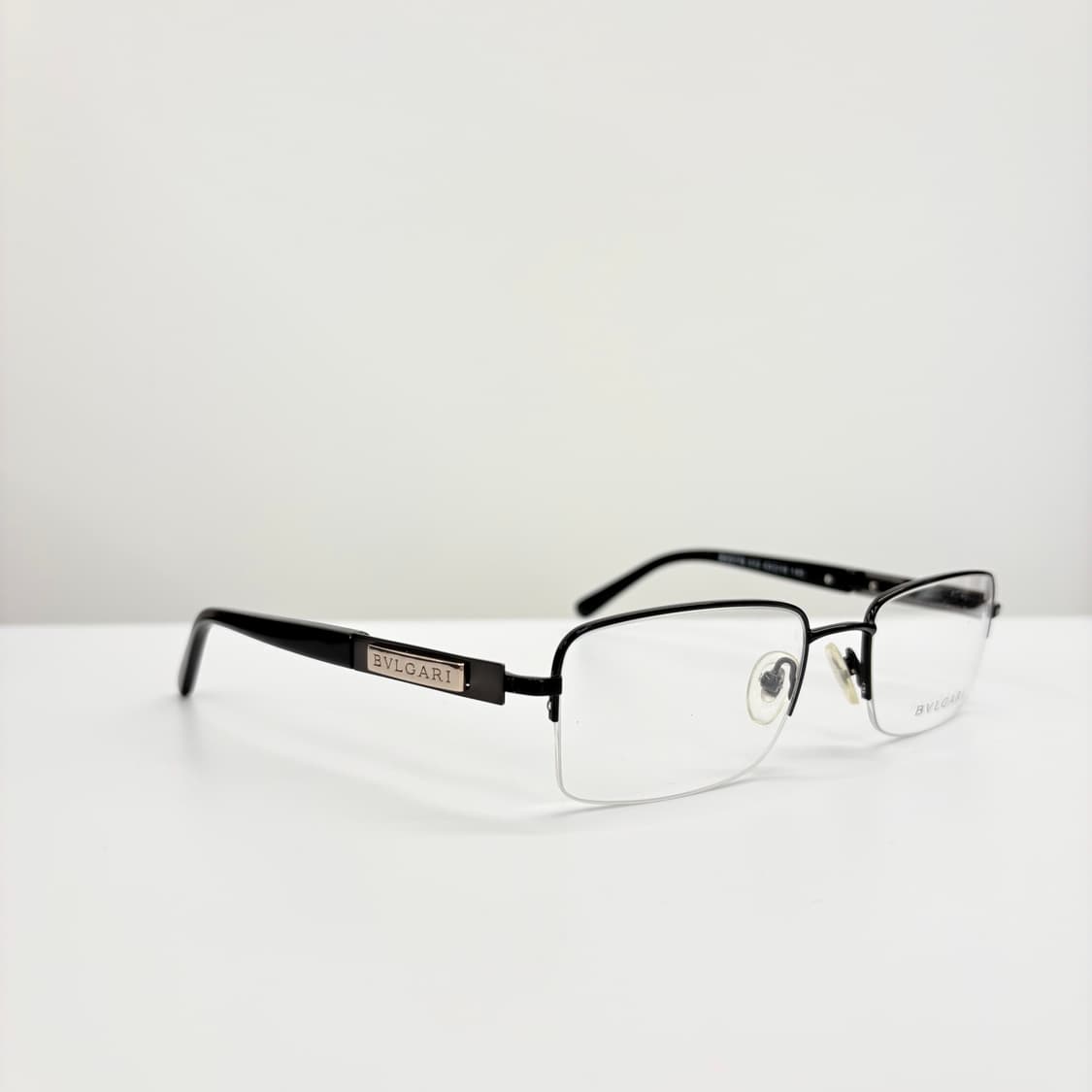 BVLGARI 불가리 블랙 사각 반무테 상품이미지2