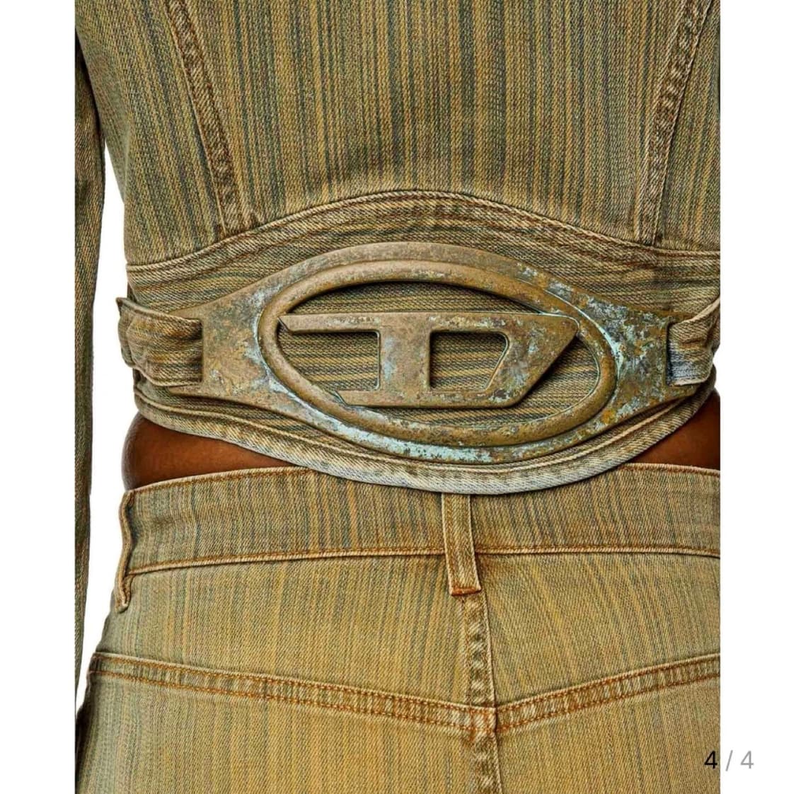 Diesel 디젤 데님 크롭 자켓 새상품 상품이미지3