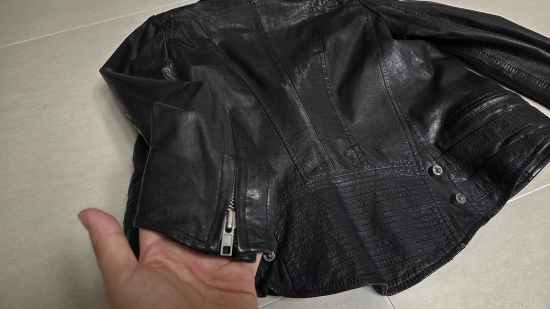 SYSTEM  시스템 천연 양가죽 라이더 가죽 자켓 상품이미지6