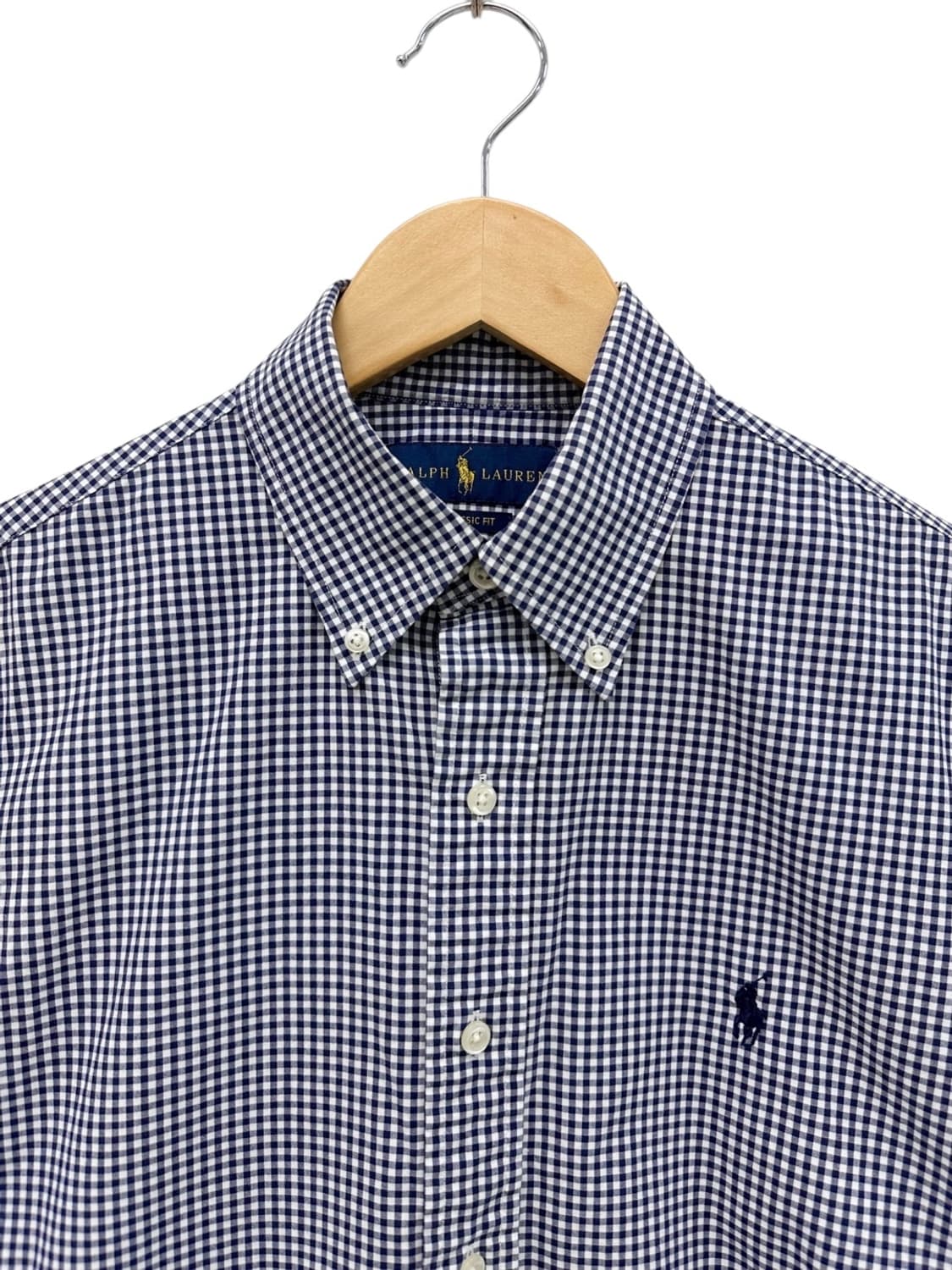 폴로 체크셔츠 네이비 (S~M) 상품이미지2