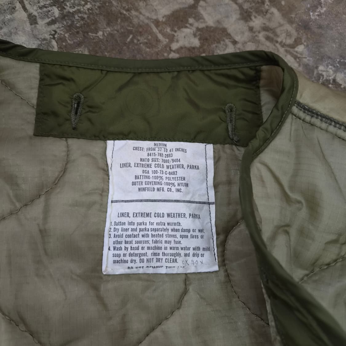 M) OG M-65 피쉬테일 파카 내피 라이너 깔깔이 밀리터리 상품이미지4