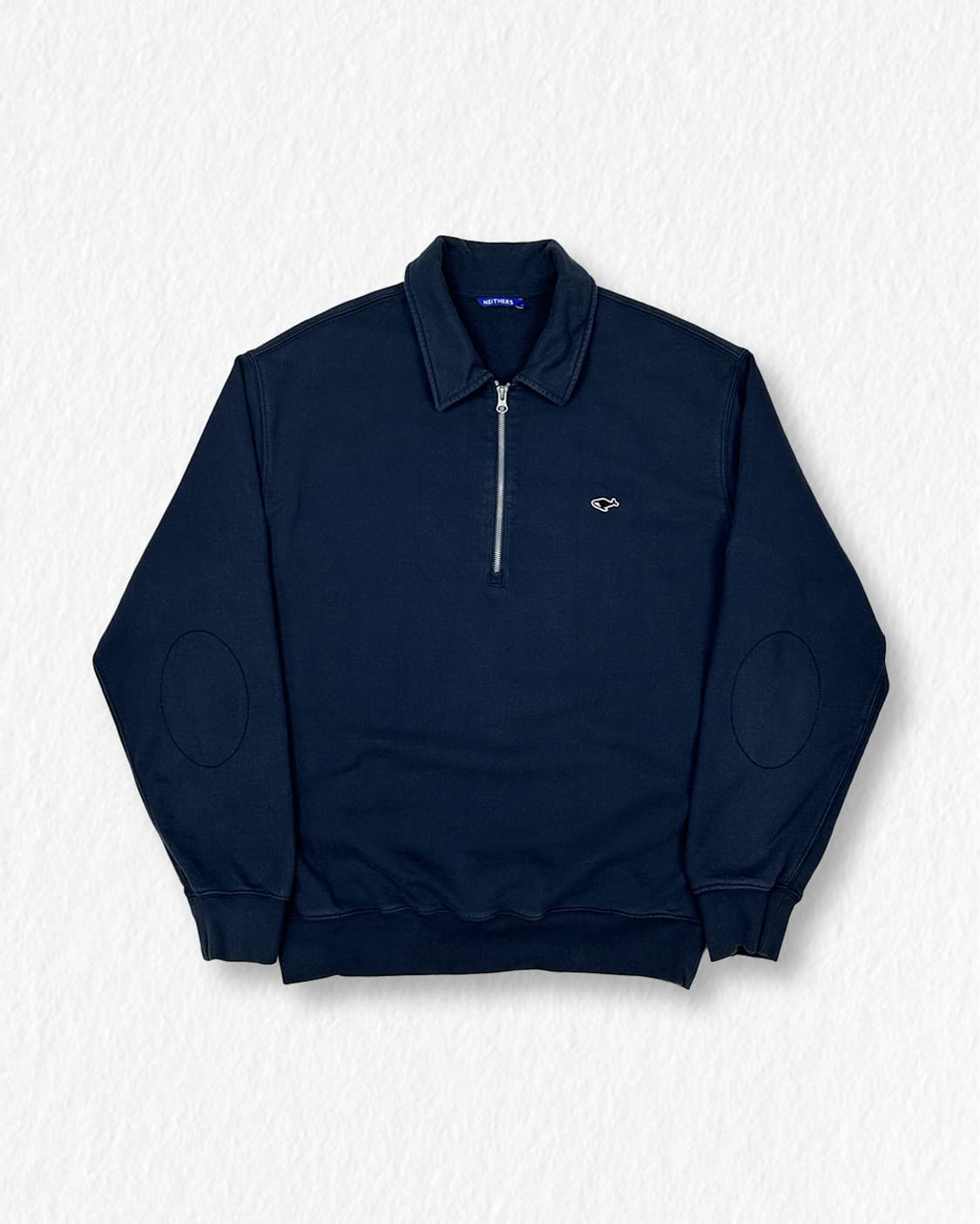 네이더스 반집업 맨투맨 네이비 상품이미지1