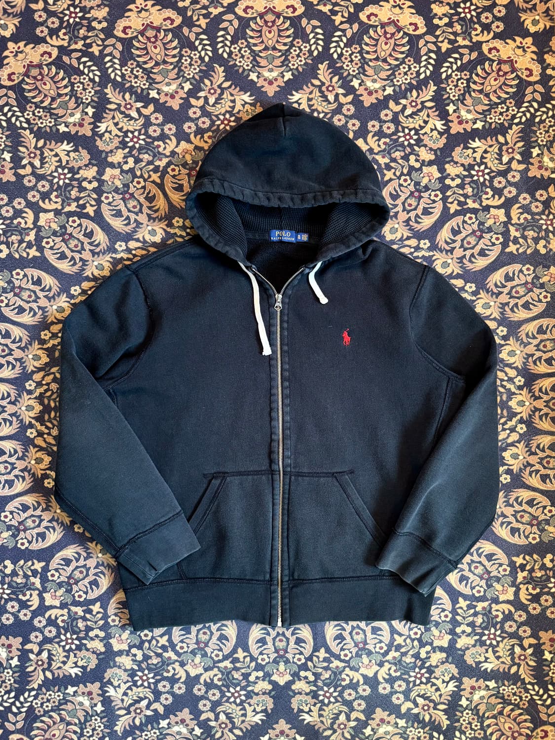 폴로 써멀 후드집업 블랙 상품이미지1