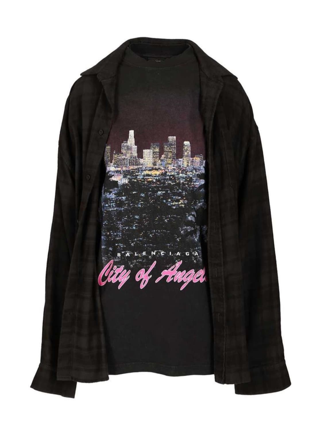 [5] 발렌시아가 시티오브엔젤 레이어드 셔츠 상품이미지1