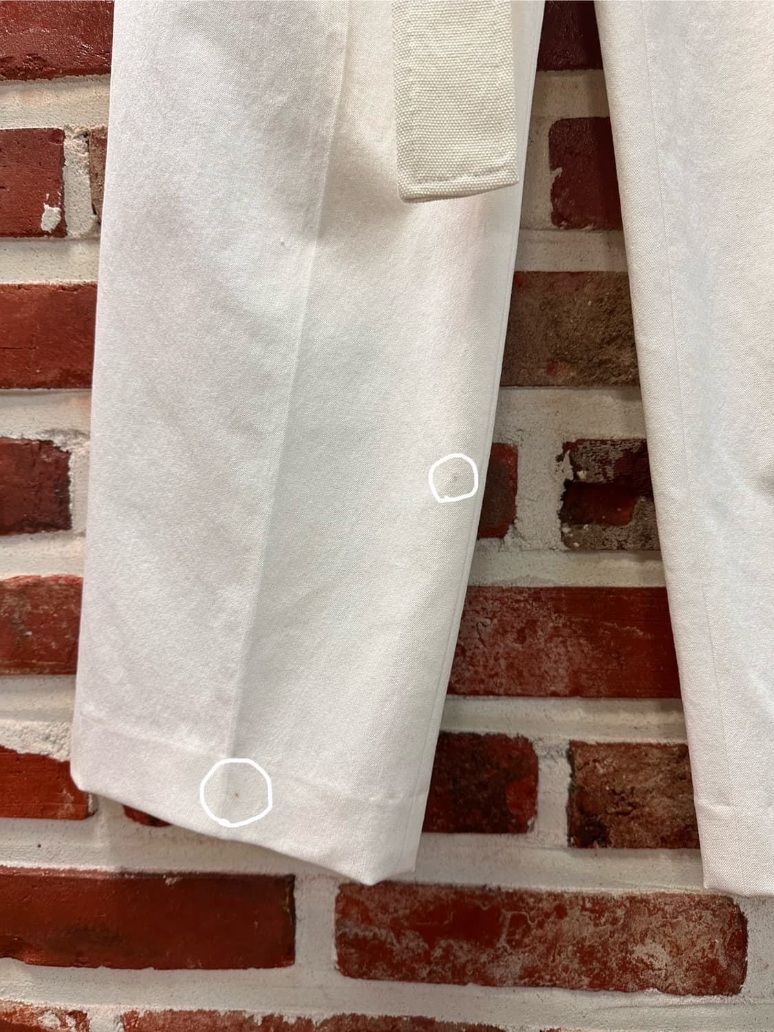 (XS)렉토 20ss 플리츠 트라우저 오프화이트 상품이미지4