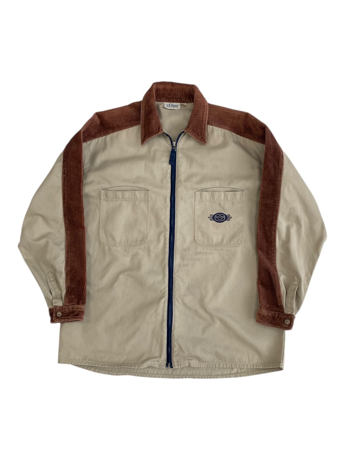 90-00's S.Oliver HBT 워크 셔츠 자켓 상품이미지1