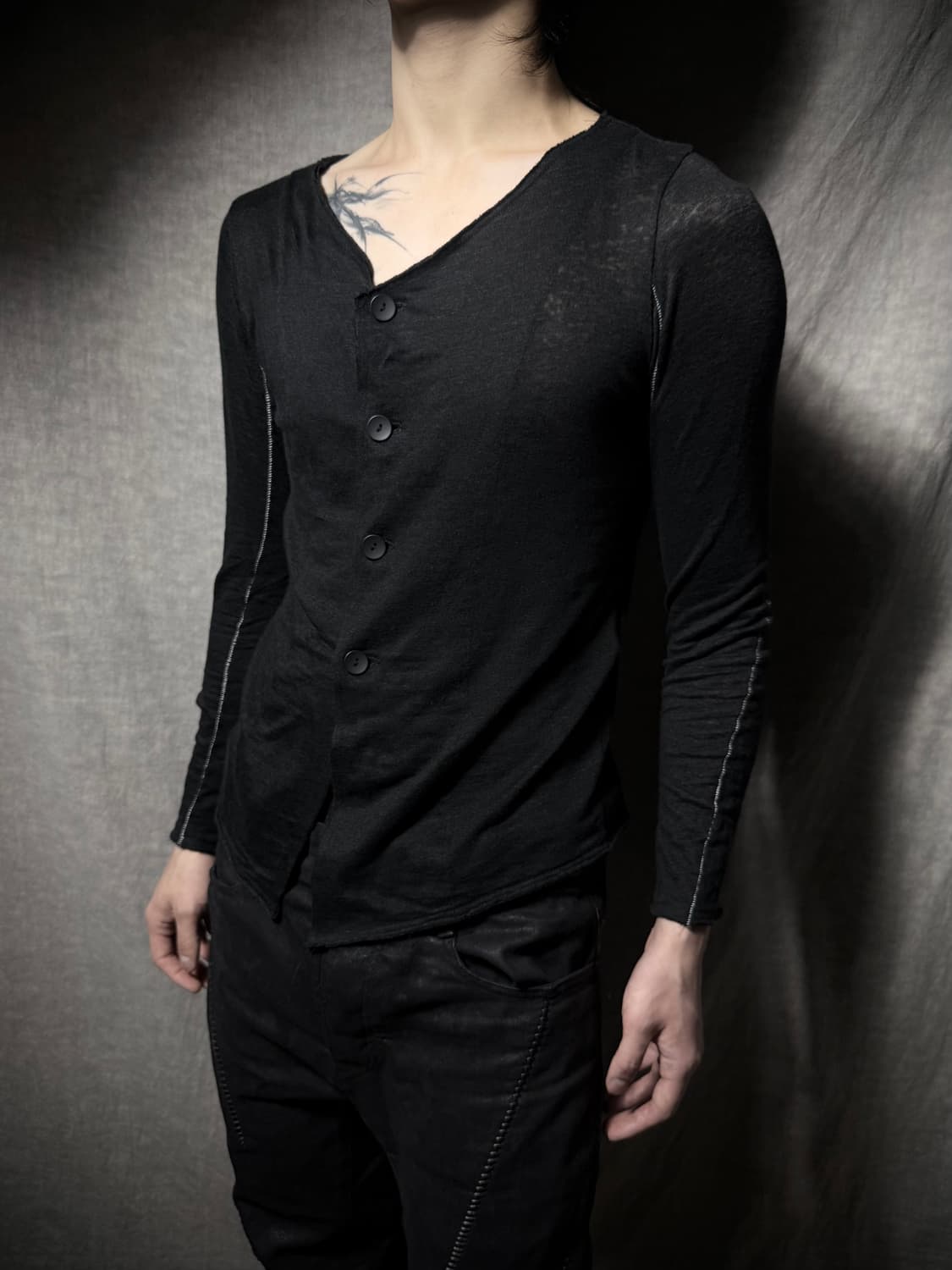 bajra Overlock Stitch Cardigan  상품이미지1