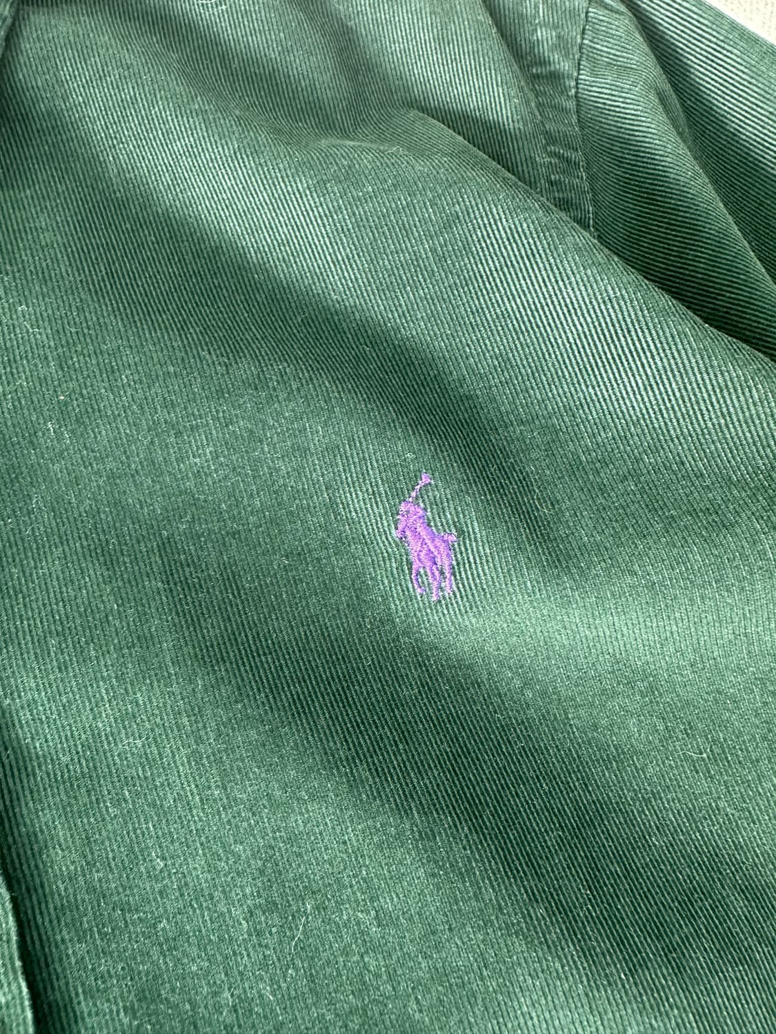 105 폴로랄프로렌 신형라벨 코듀로이 그린 셔츠 상품이미지4