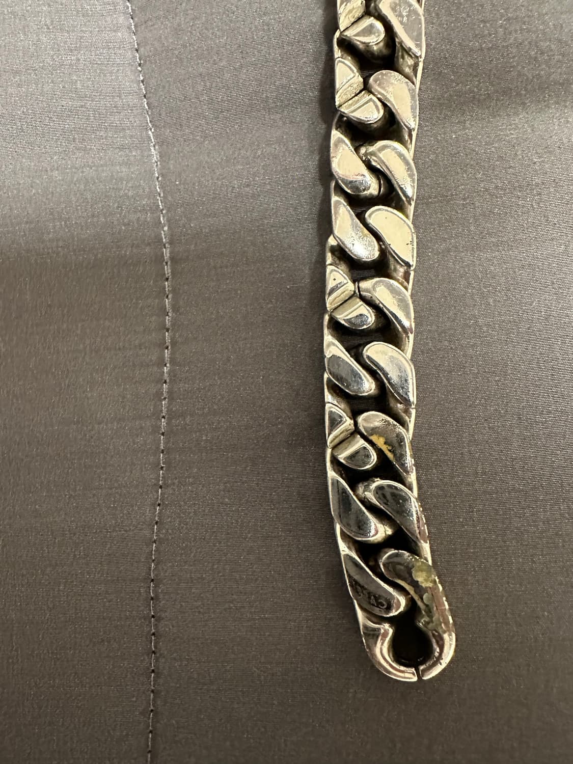 루이비통 은장 체인링크 팔찌 M 판매 상품이미지6