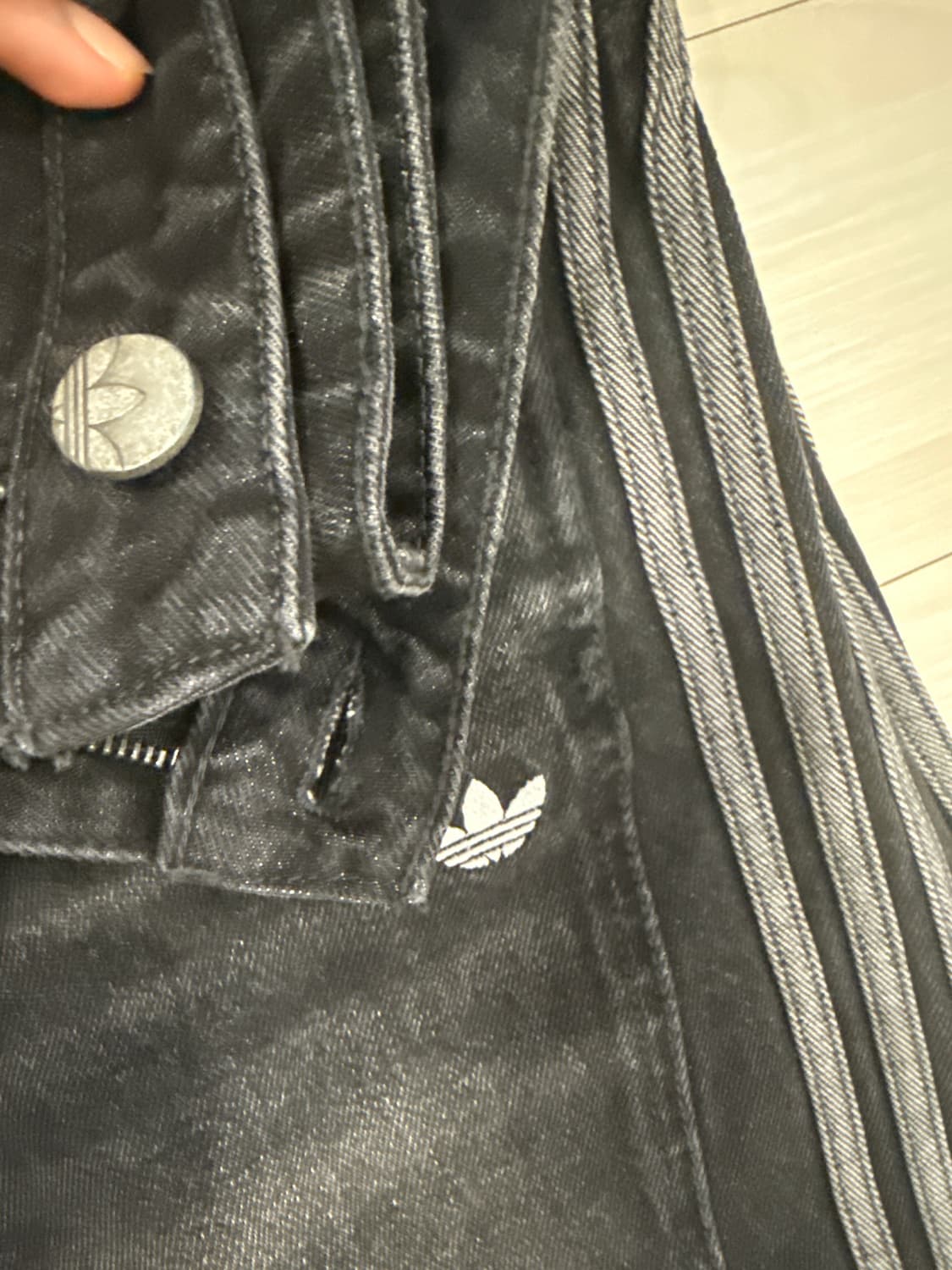 교환)아디다스 루즈 데님 와이드핏 흑청 27 -> 28 or 29 교환 상품이미지2