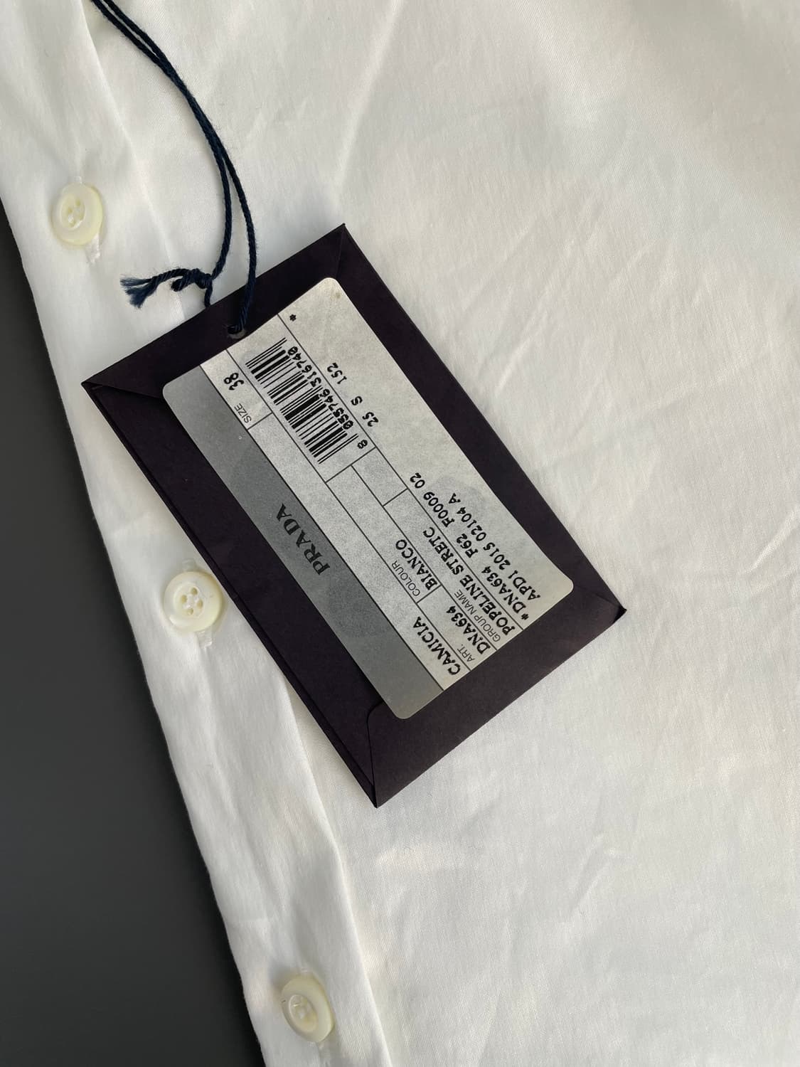 [38] 프라다 여성 포플린 코튼 셔츠 [새상품] 상품이미지8