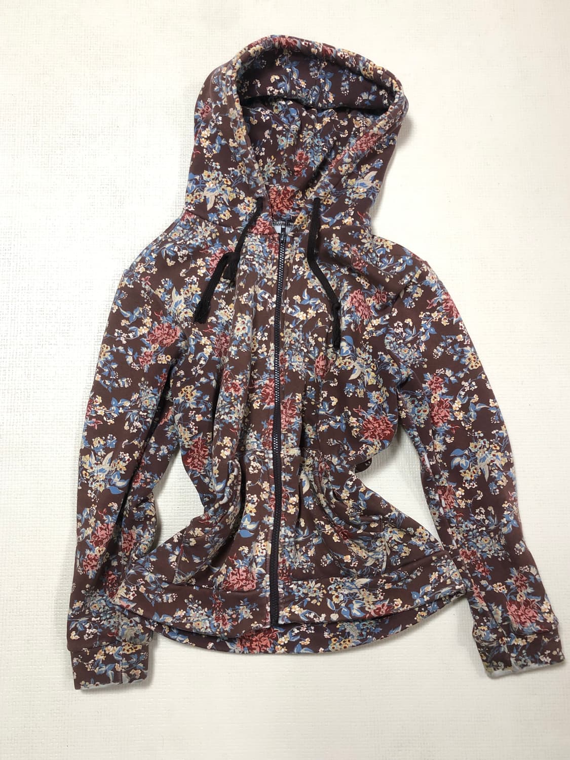 빈티지 브라운 플로랄 후드집업 상품이미지9