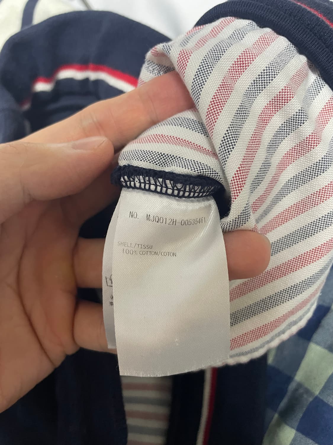 [3] 톰브라운 네이비 사선완장 반바지 상품이미지9