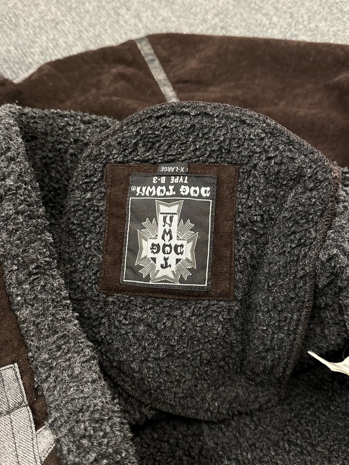 XL)도그타운 빈티지 스웨이드 브라운 무스탕 상품이미지9