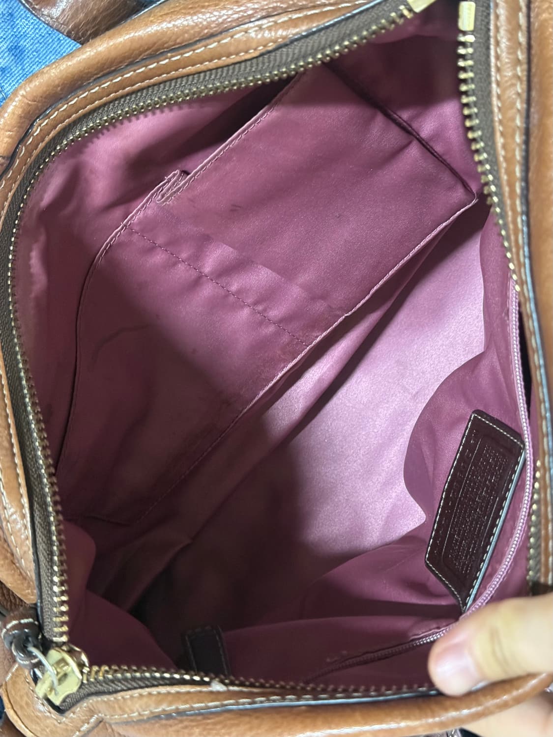 코치 빈티지 브라운 풀레더 숄더백 보스턴백 미디움 상품이미지9