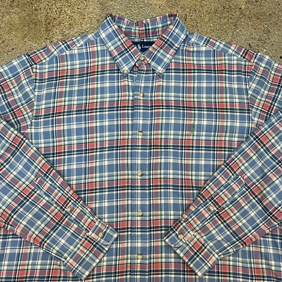 미국 빈티지 폴로 랄프로렌 체크셔츠 남방 상품이미지4