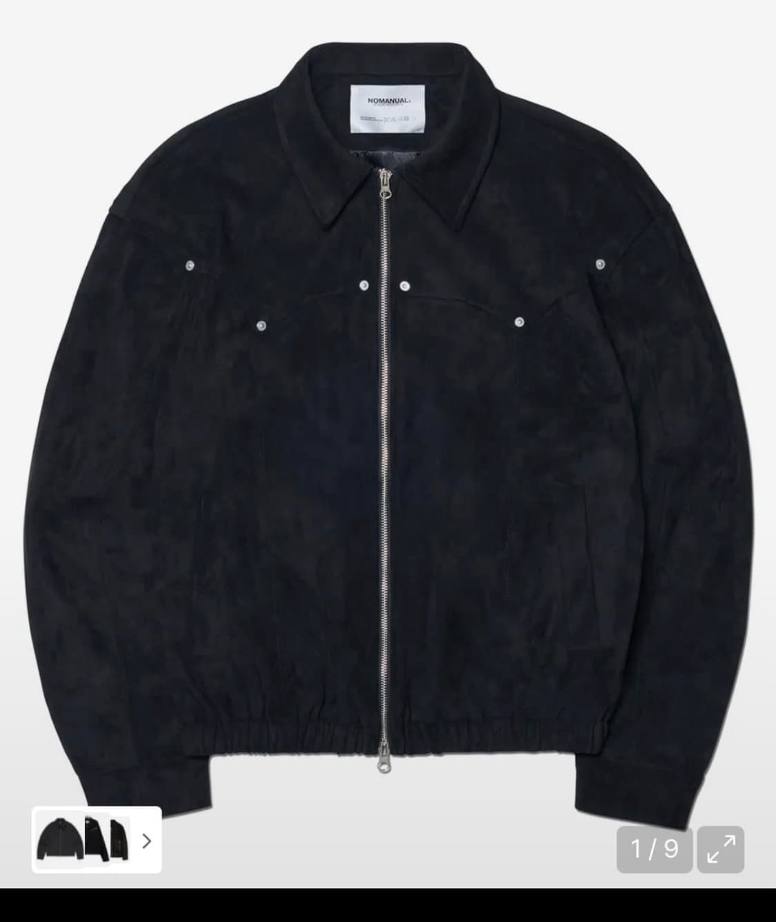 노매뉴얼 S.W JACKET - BLACK 상품이미지1