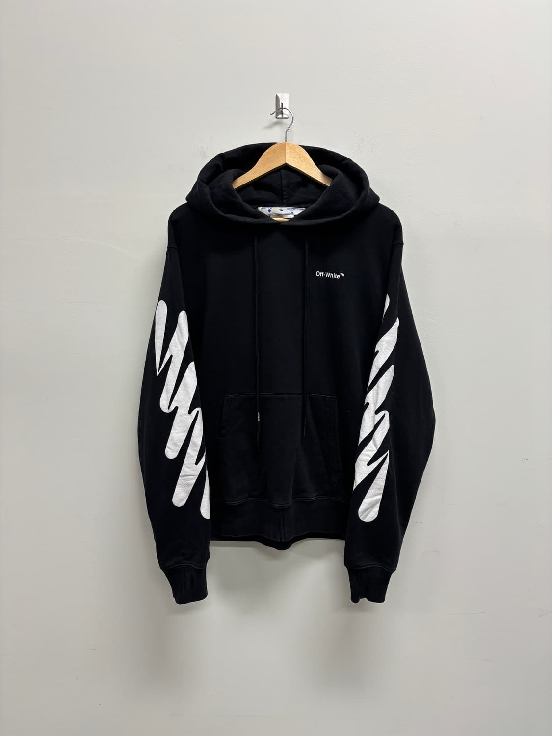 오프화이트 후드티 블랙 M [50904] 상품이미지1
