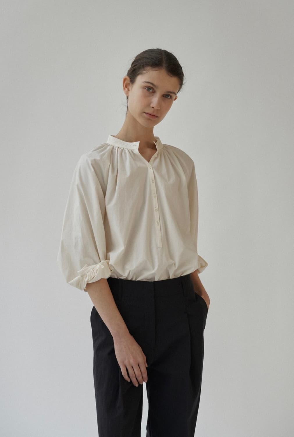 낫띵리튼 케이트 셔링 셔츠 블라우스 Kate shirring shirt 상품이미지2