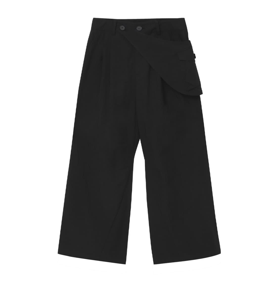 Waist pocket bag wide pants BLACK 상품이미지2