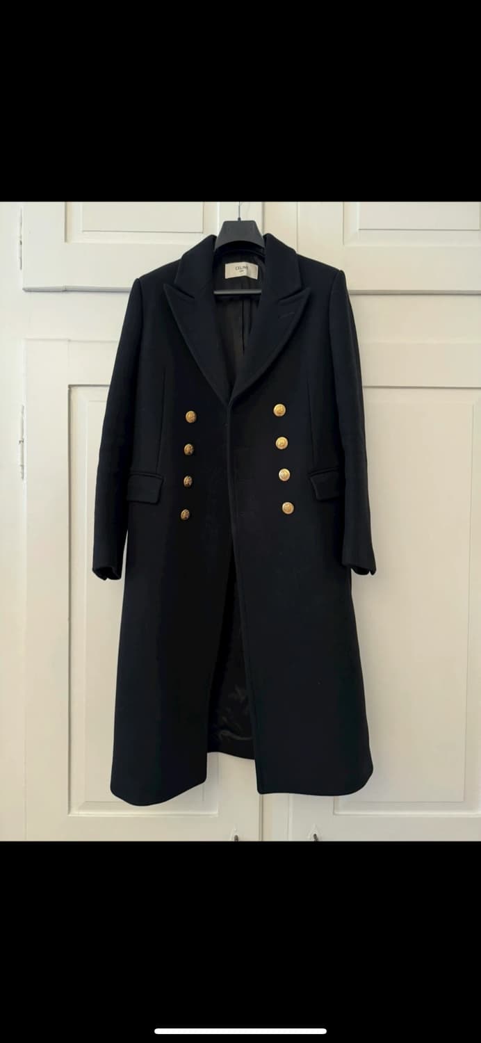 [BTS 제이홉님 착용] 셀린느 20fw 금장 더블 브레스티드 코트 상품이미지5