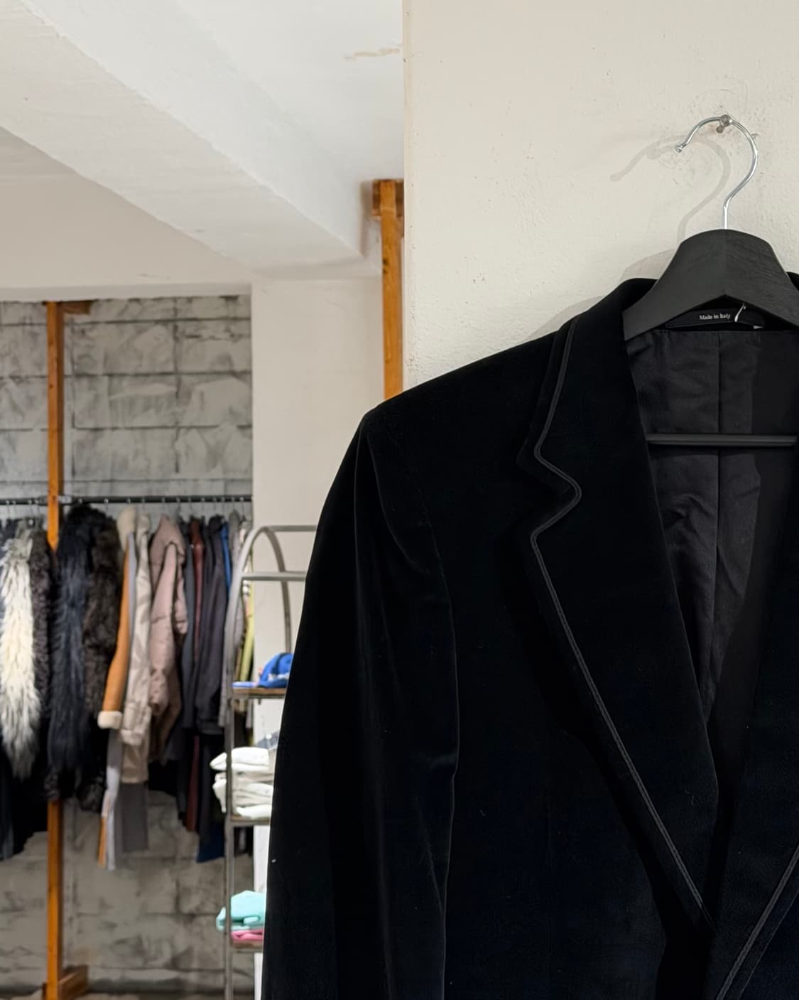 이브 생 로랑 블랙 벨벳 자켓 상품이미지2