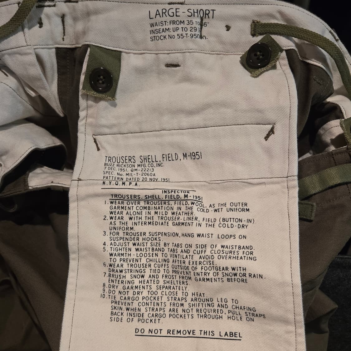 버즈릭슨 백사틴 카고 팬츠 BR41962 M-1951 상품이미지2