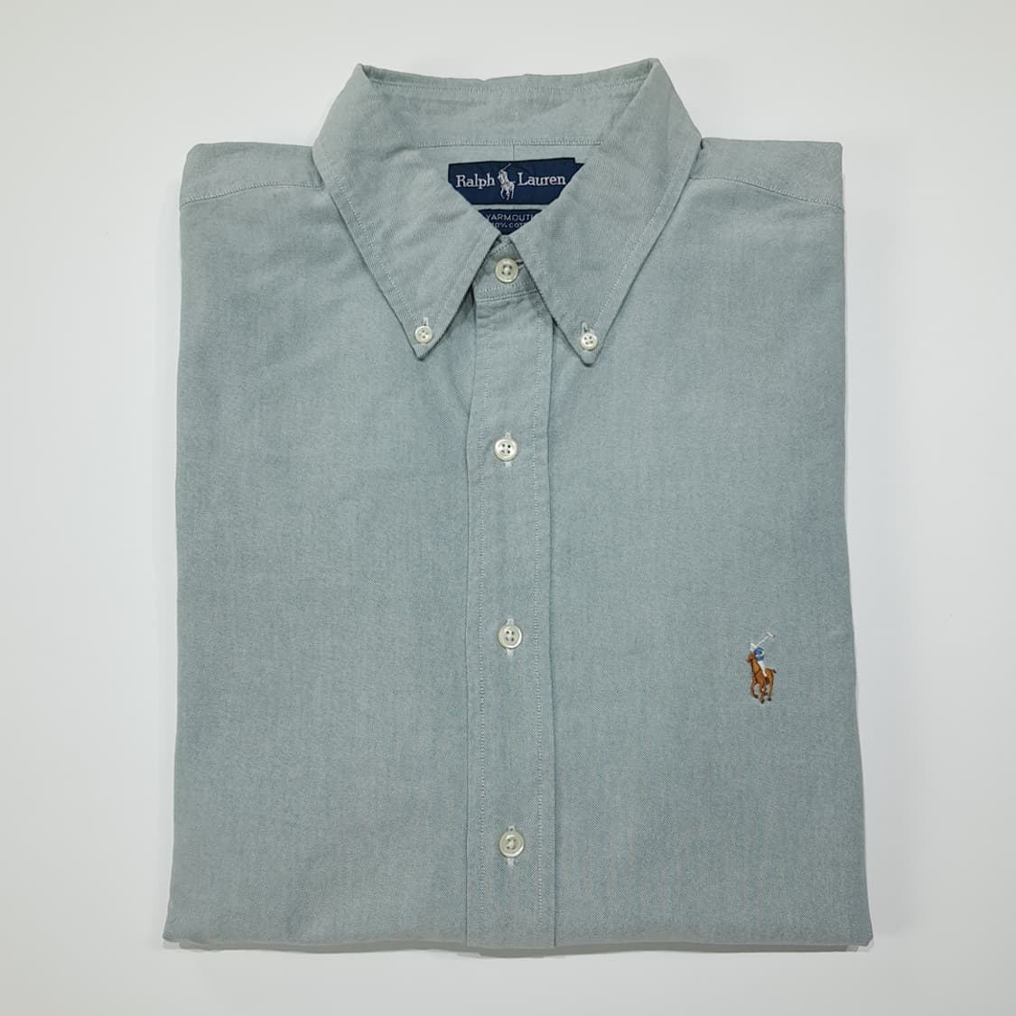 CL794 2XL 폴로 90s 핀포인트 세이지그린 셔츠 남방 상품이미지7