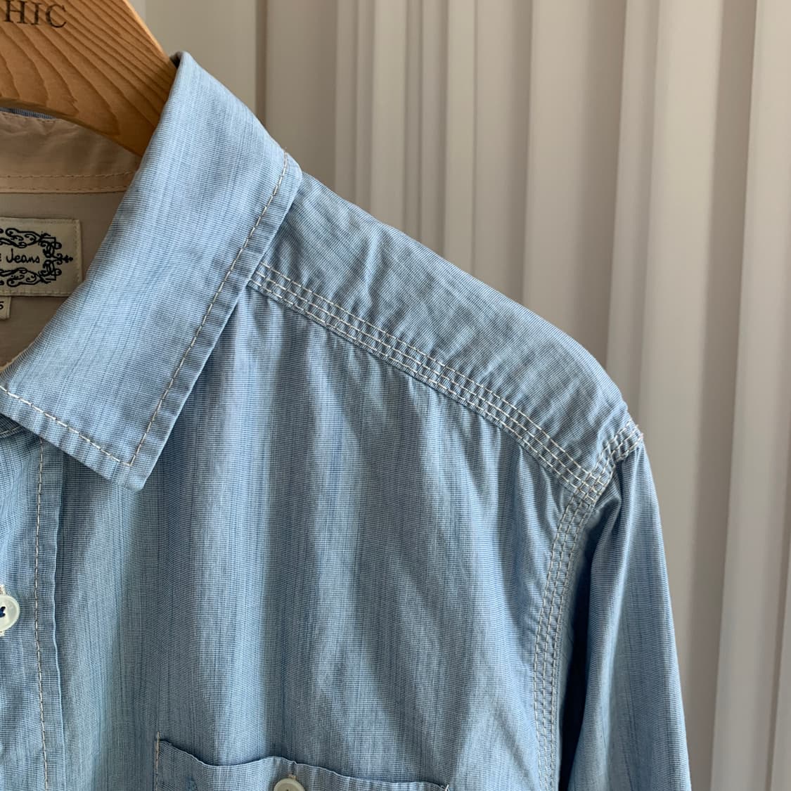 빈폴진스 BEANPOLE JEANS 빈티지 연청 셔츠 상품이미지3