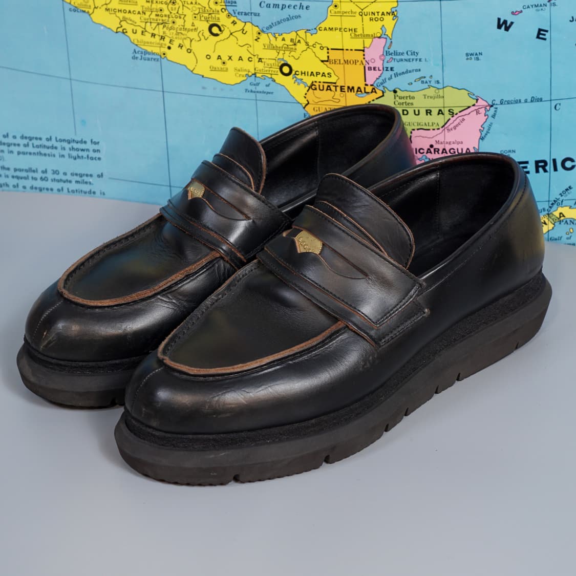 사카이 레더 더블 페니로퍼 상품이미지3