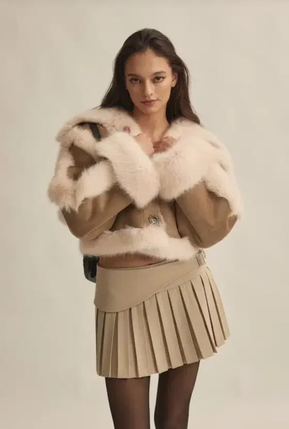 쓰리타임즈 버니퍼 무스탕 상품이미지2