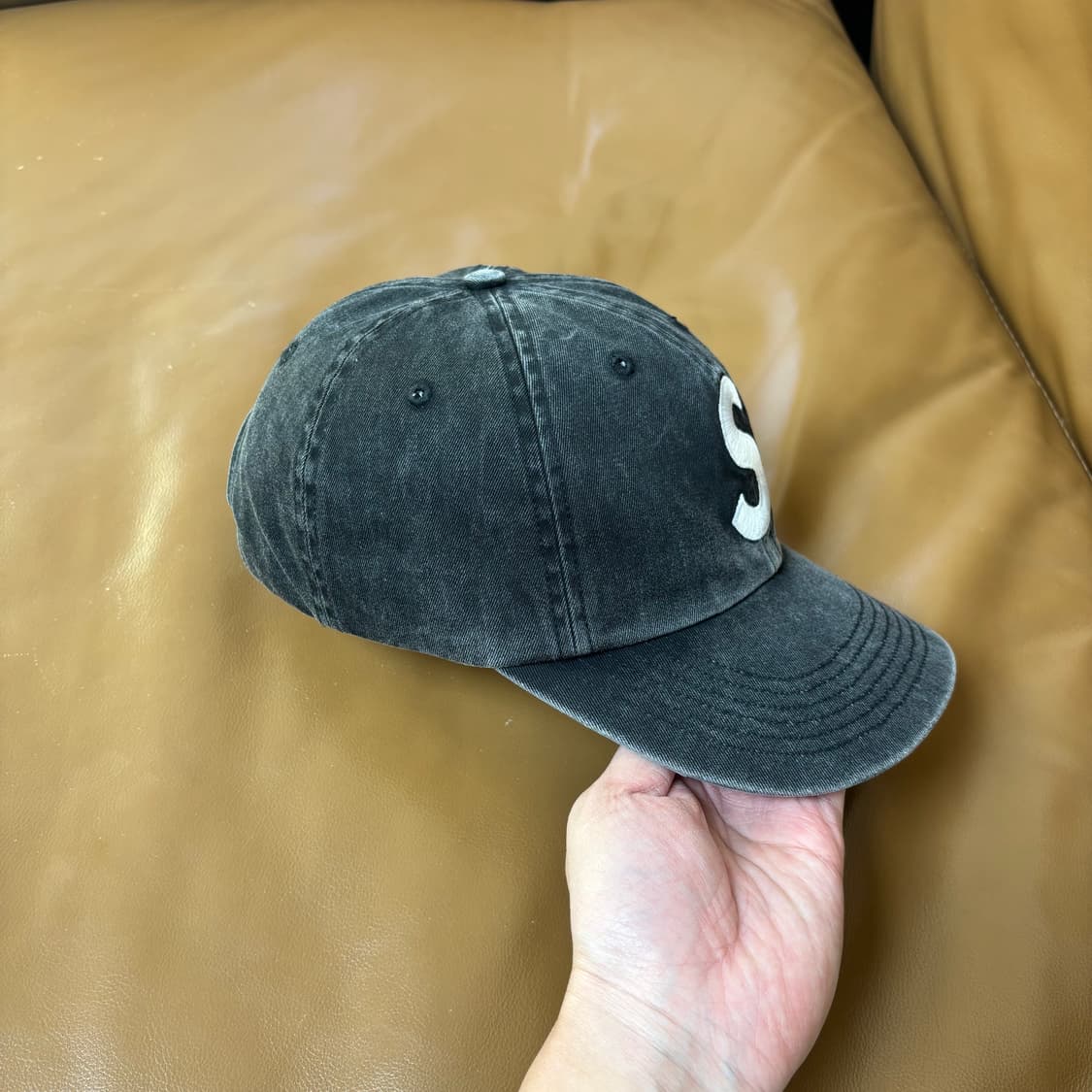 슈프림 S로고 볼캡 모자 20SS 피그먼트 블랙 상품이미지4