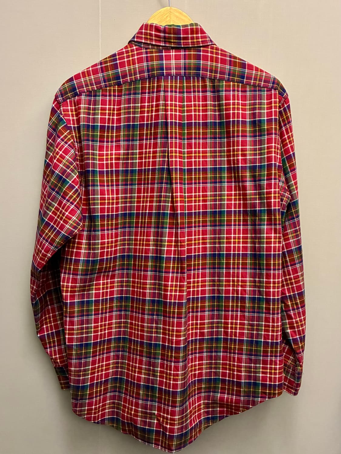 (M/100)POLO 폴로랄프로렌 마드라스 코튼 버튼다운 체크셔츠 상품이미지2