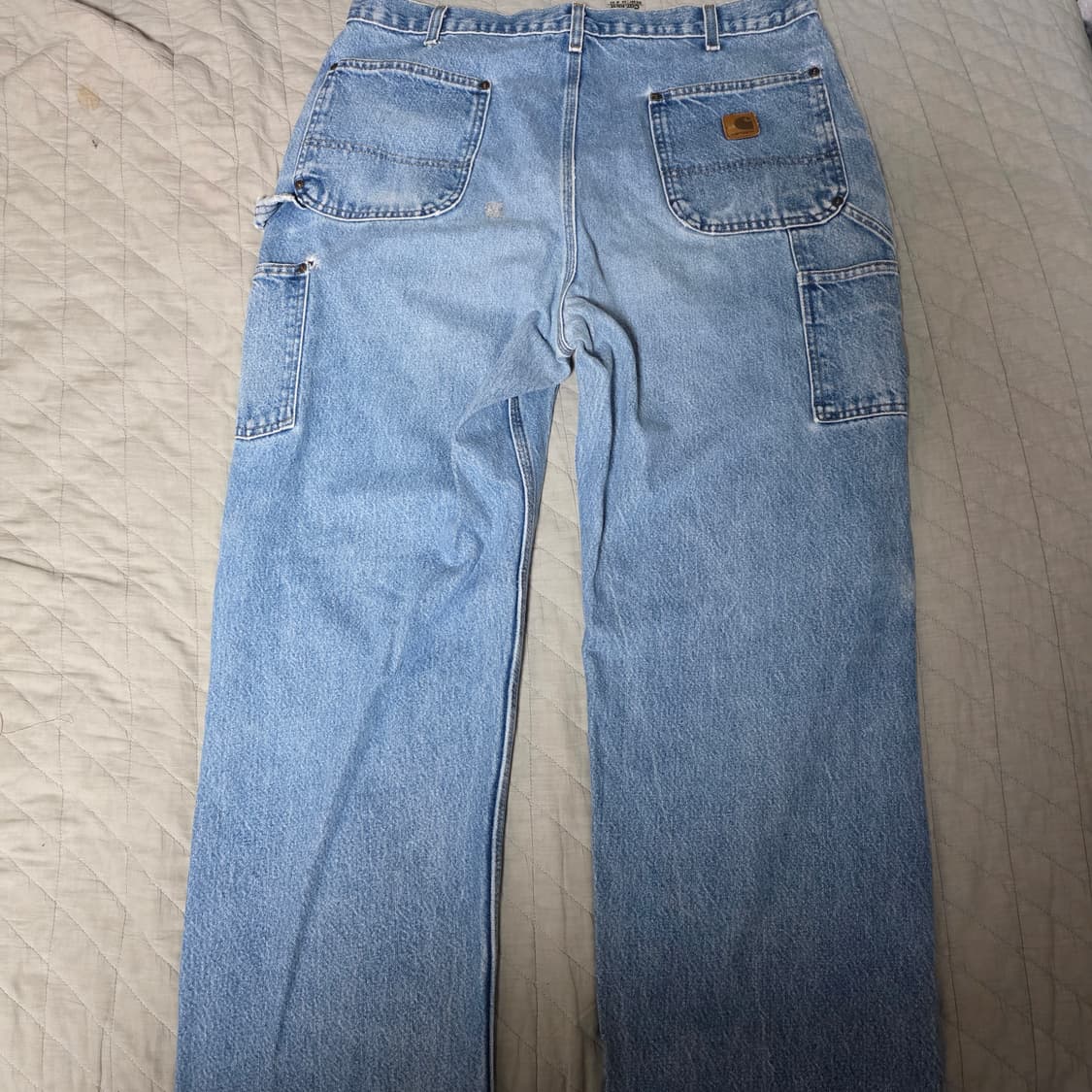 [38X34] 00s 빈티지 칼하트 더블니 B73 DST 데님팬츠 B-8 상품이미지5