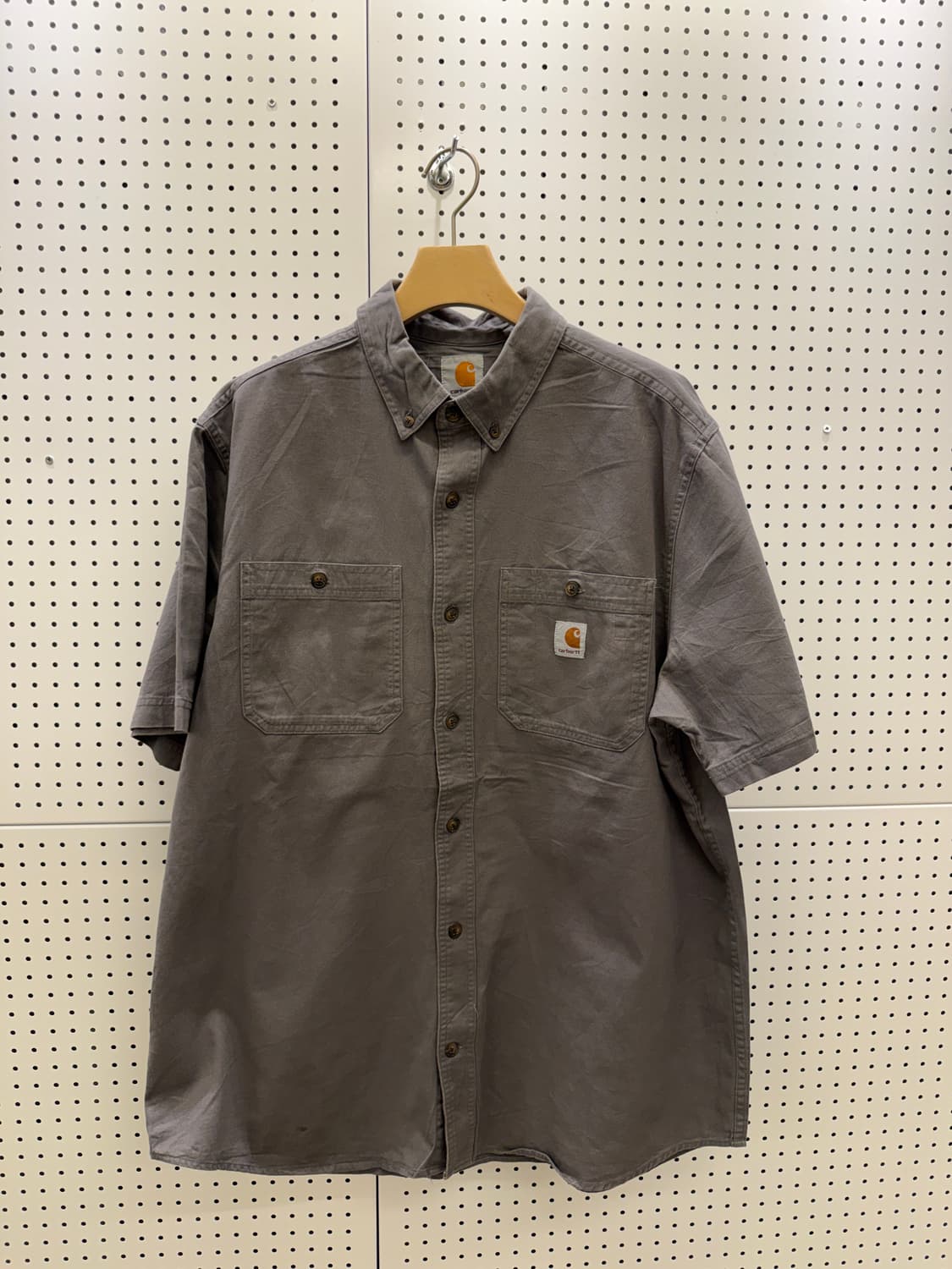 칼하트 작업용 버튼다운 반팔 셔츠 U1406 상품이미지2