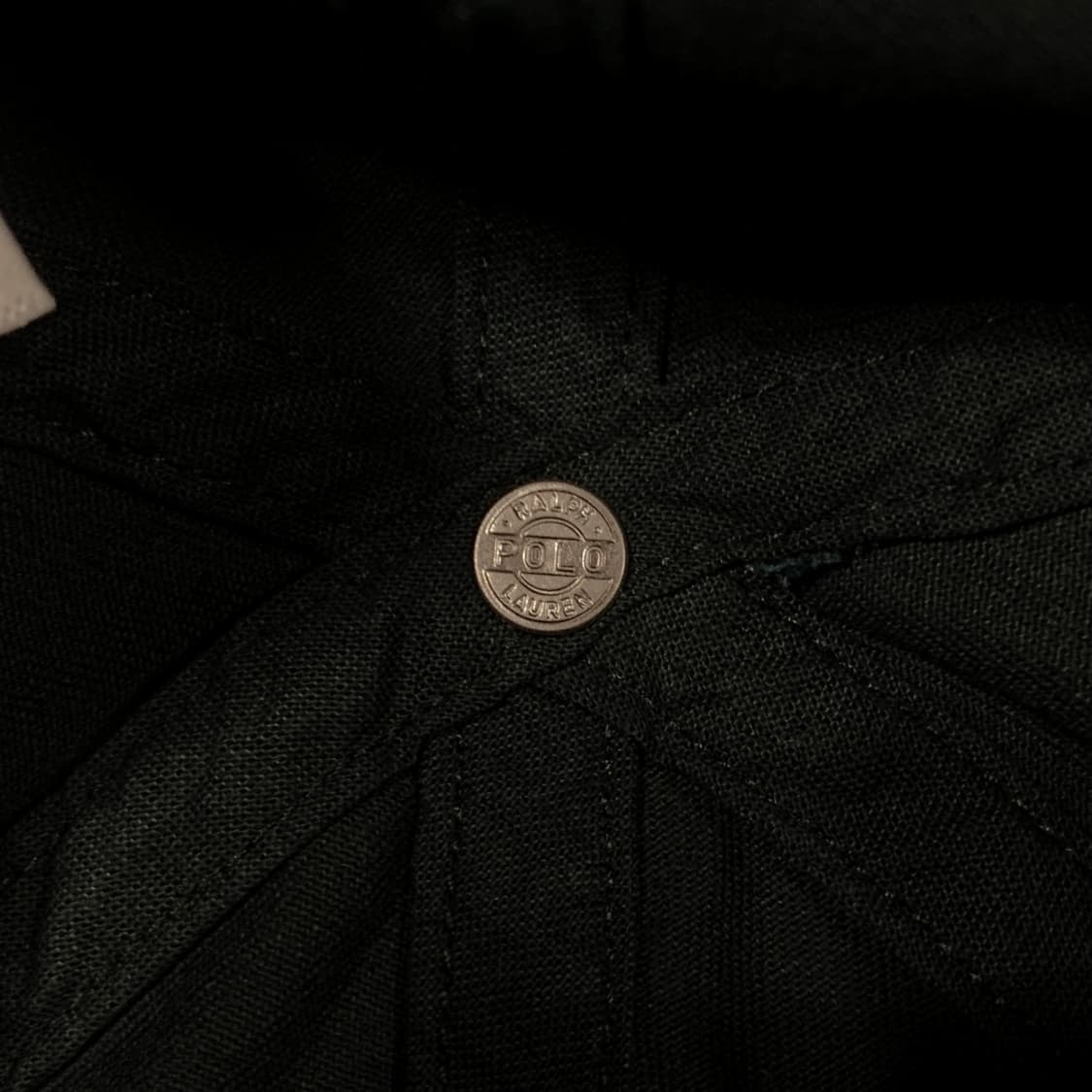 폴로 양각자수 빅포니 트윌볼캡 트리플블랙 상품이미지8