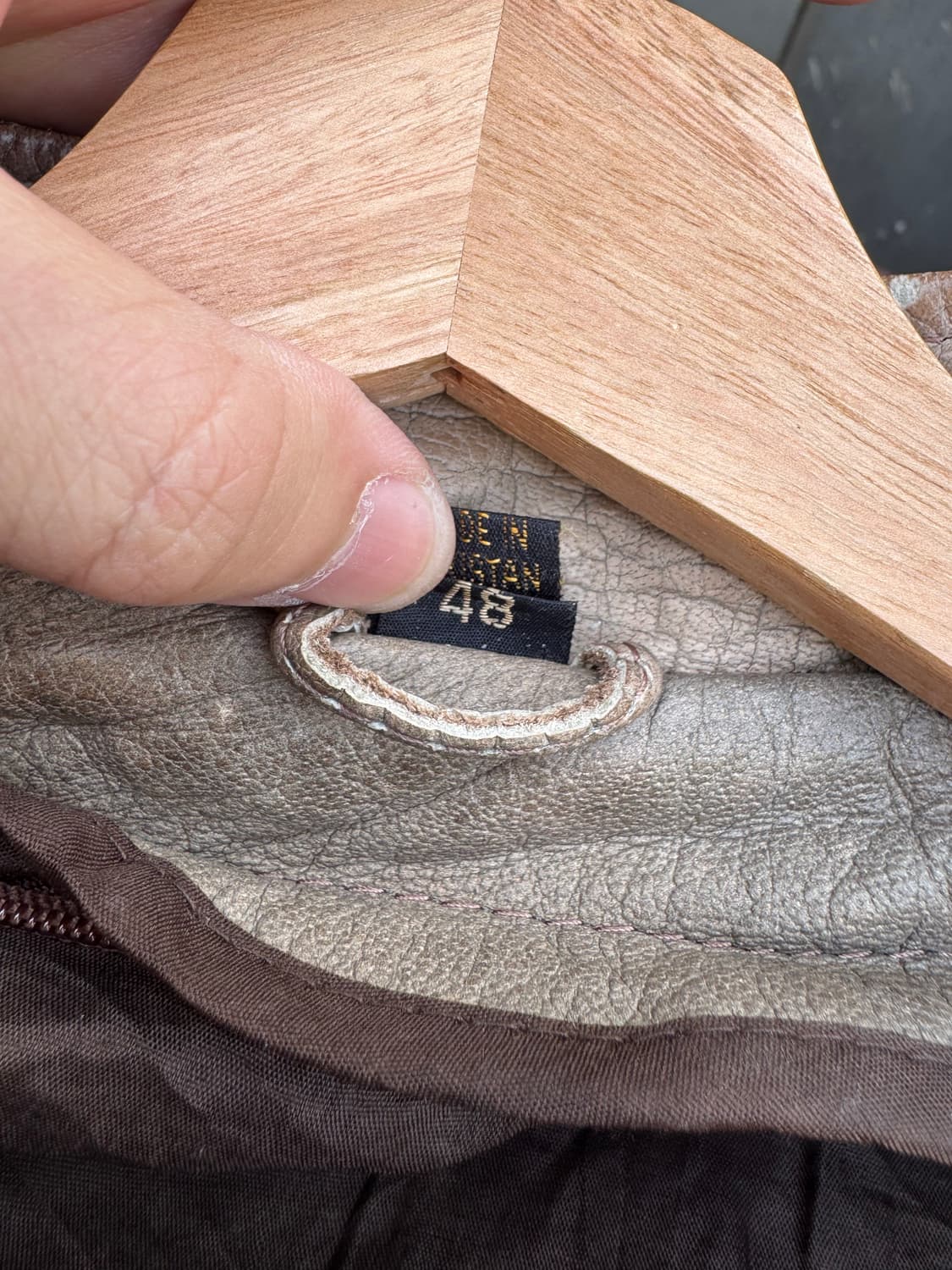 더티 페이딩 양가죽 라이더자켓  상품이미지5