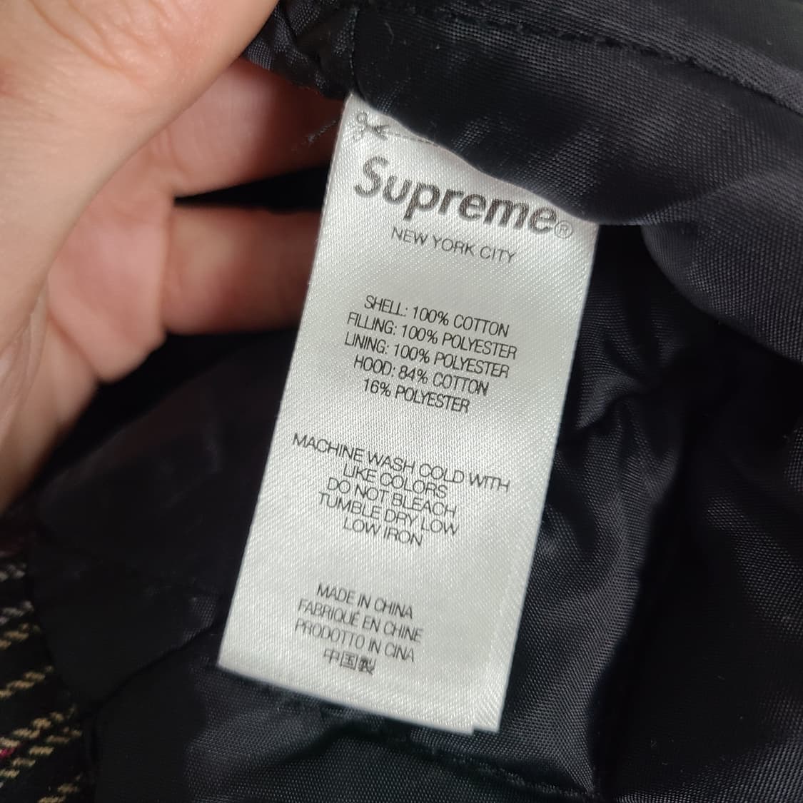 슈프림 X 디키즈 플레이드 후드 집업 셔츠 블랙 XL 상품이미지8