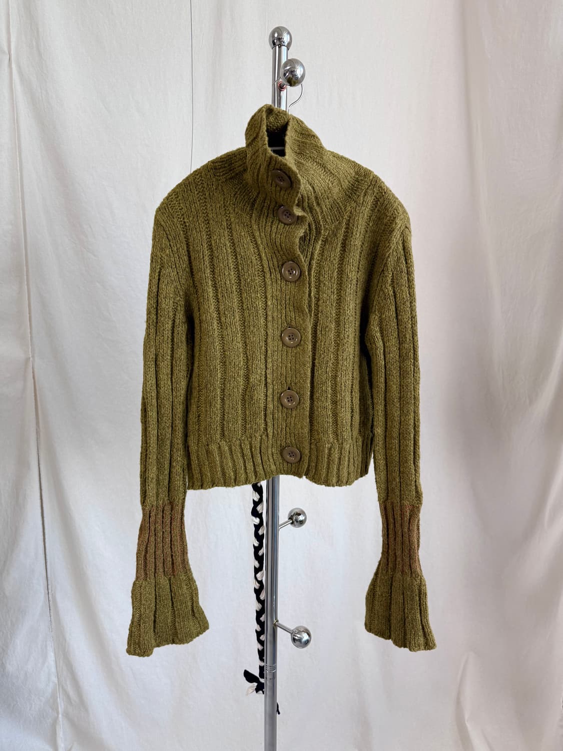 Sensounico 올리브 니트 가디건 상품이미지4