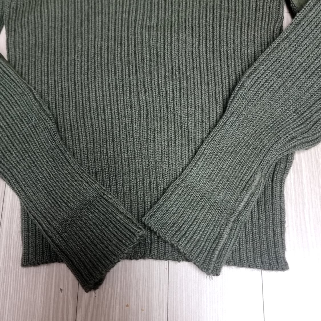 미군 밀리터리 코만도 니트 스웨터 그린(42) 상품이미지5