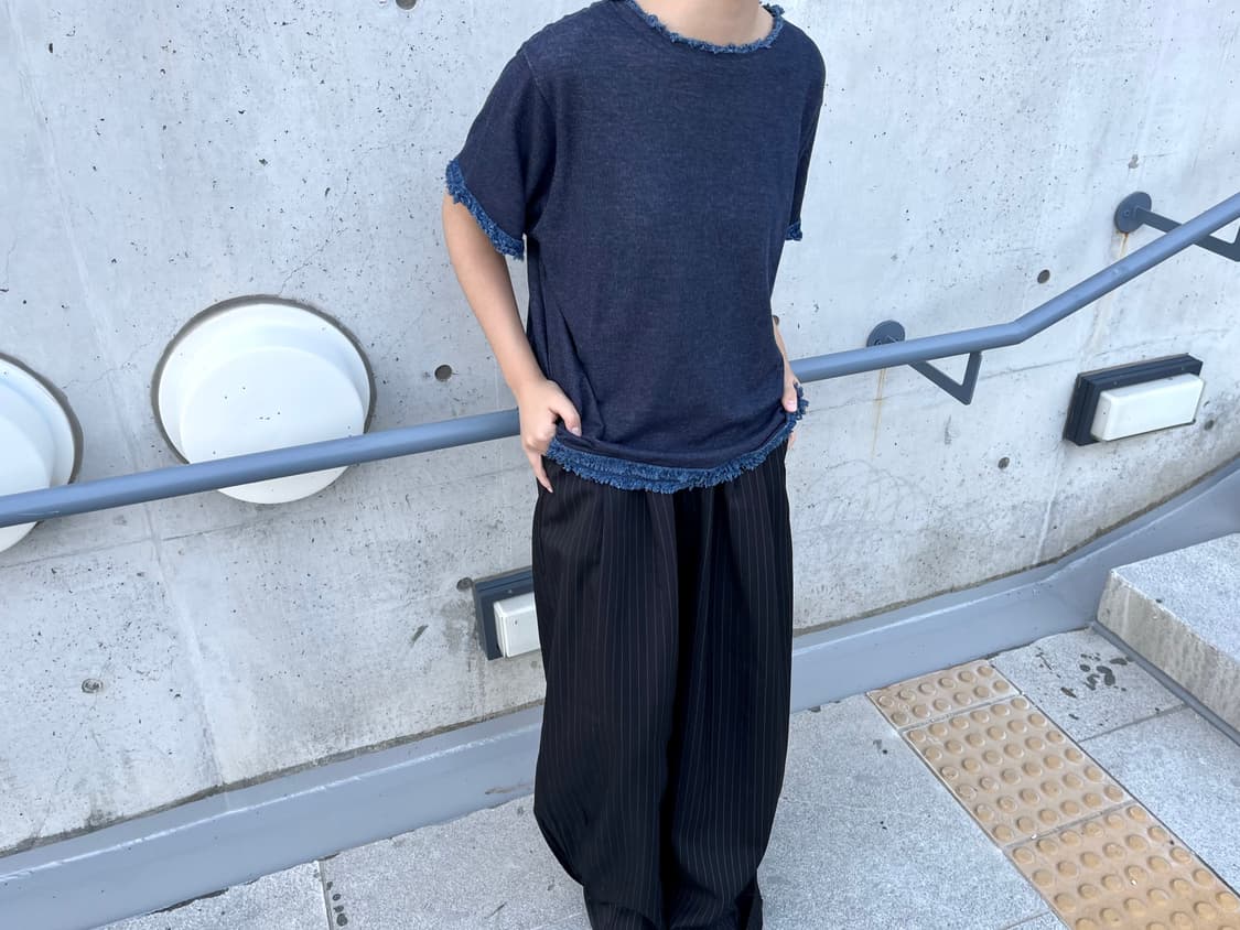 Navy Cut Off Short Sleeve 상품이미지6