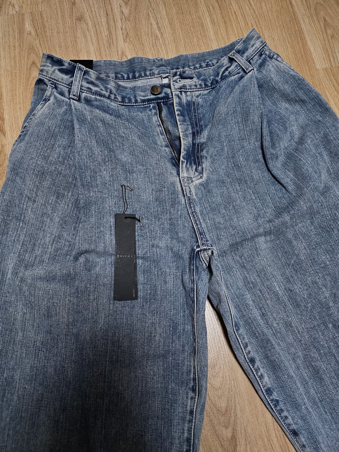 노이어 와이드 데님 팬츠 블루 48 상품이미지2