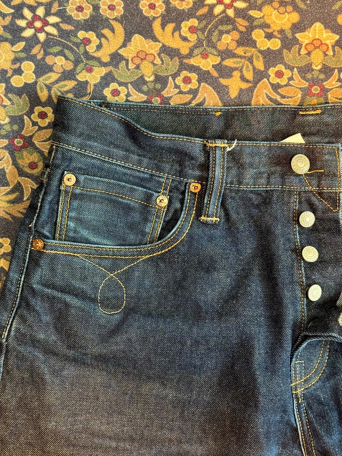 더블알엘 로우 스트레이트 셀비지 데님 상품이미지6