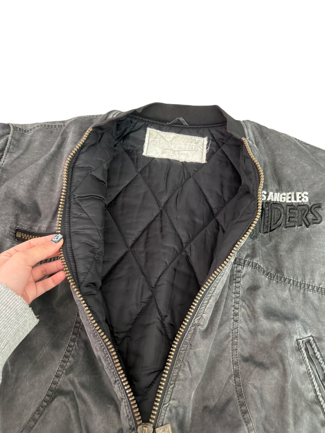 90‘s 챔피온 스포츠라인 nfl 봄버 자켓 상품이미지9