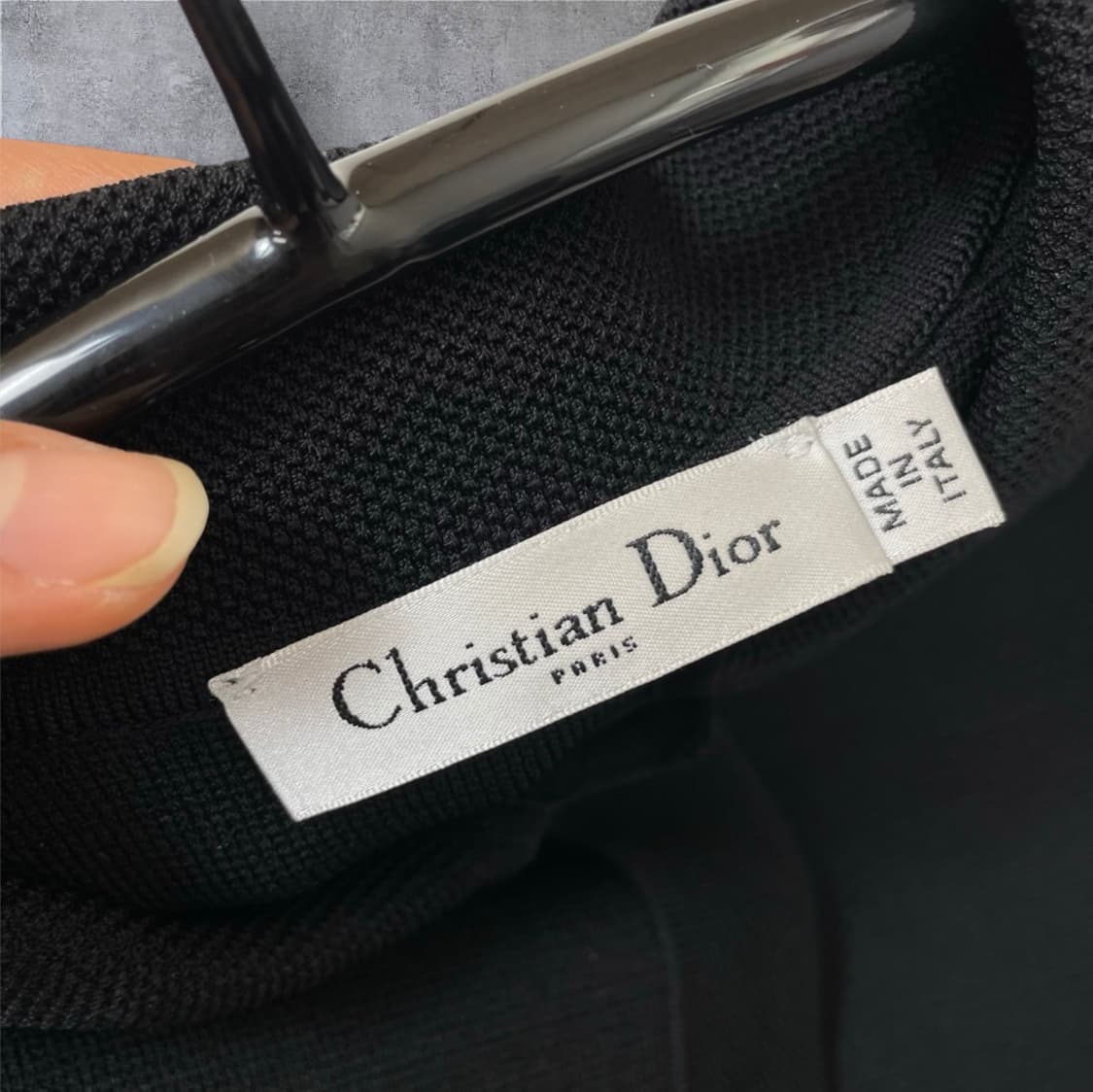 디올 Christian dior 블랙 크롭 니트 자켓 38 상품이미지7