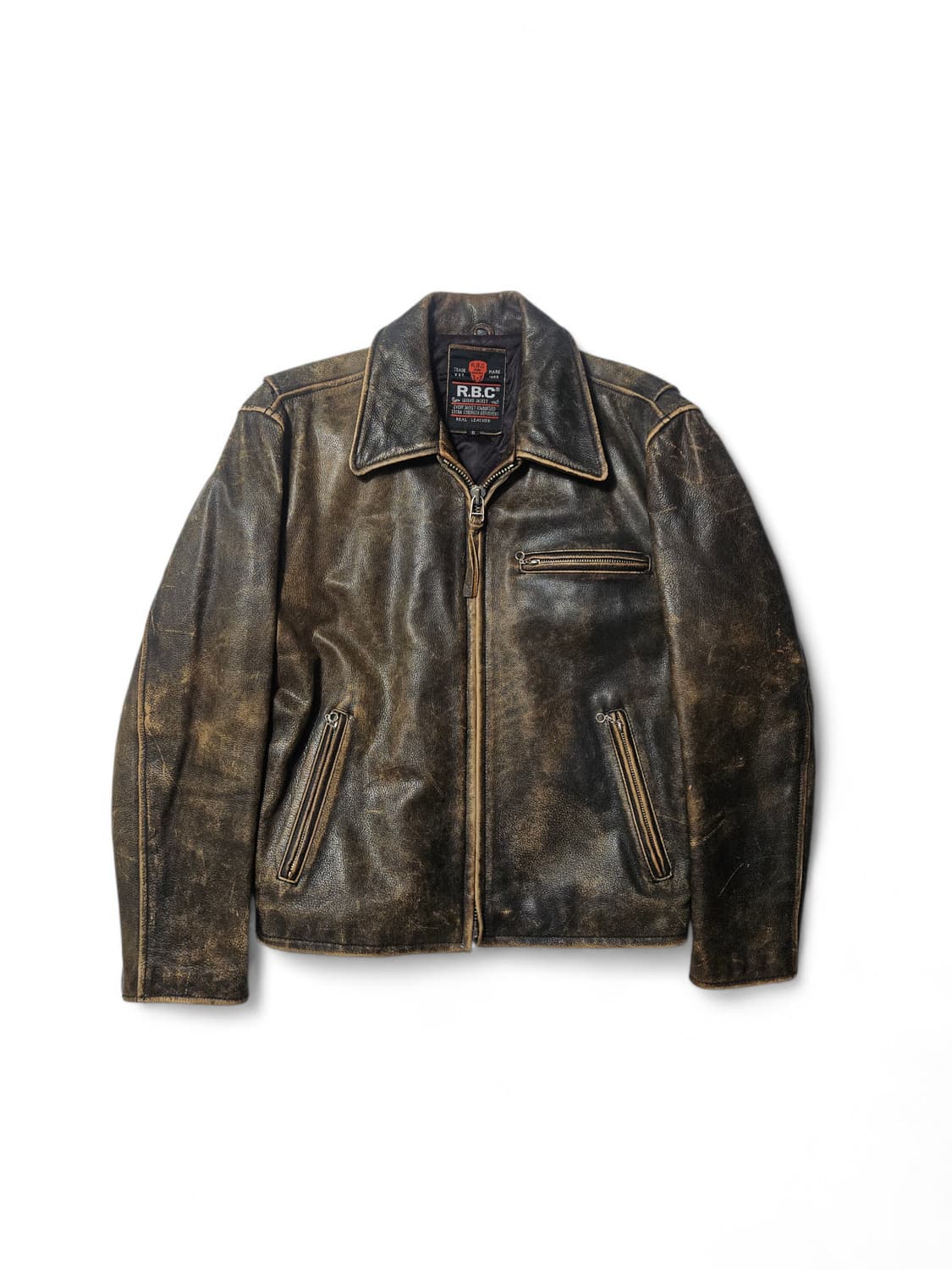 RBC 로드마스터 싱글 라이더 가죽자켓 뉴스보이 S 95 100 상품이미지1