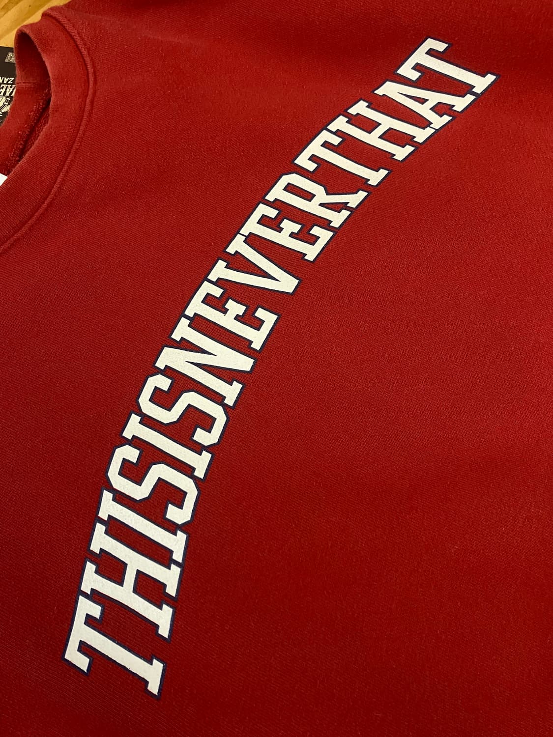 디스이즈네버댓 맨투맨 레드 XL   #csz1796  상품이미지4